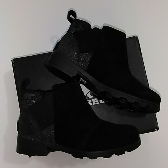 Sorel Shoes Nwt Sorel Youth Emelie Chelsea Sz 3 Black Boot Poshmark